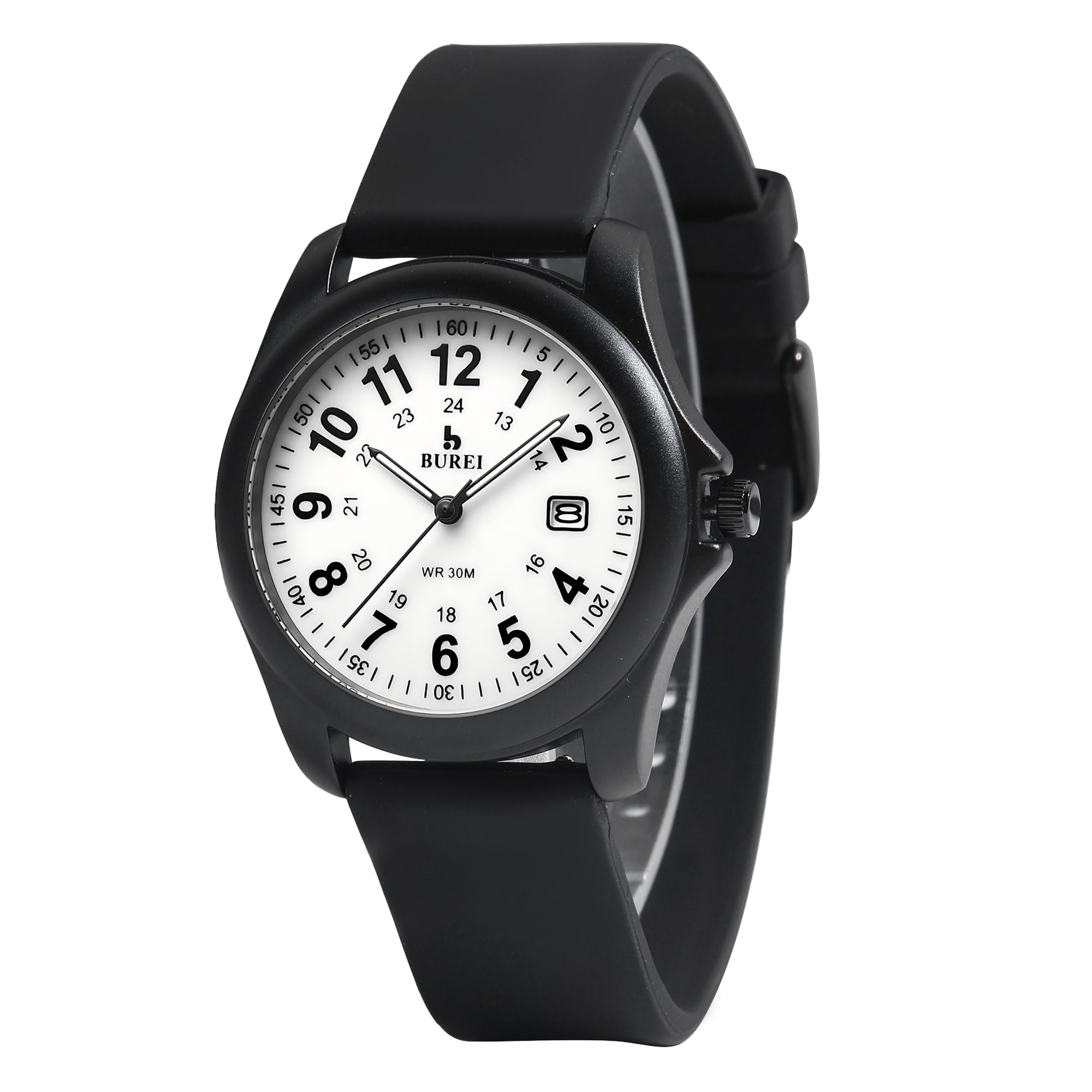 Orologio Militare BUREI Uomo: Cronografo Al Quarzo Con Data, Cinturino In Nylon E Impermeabile