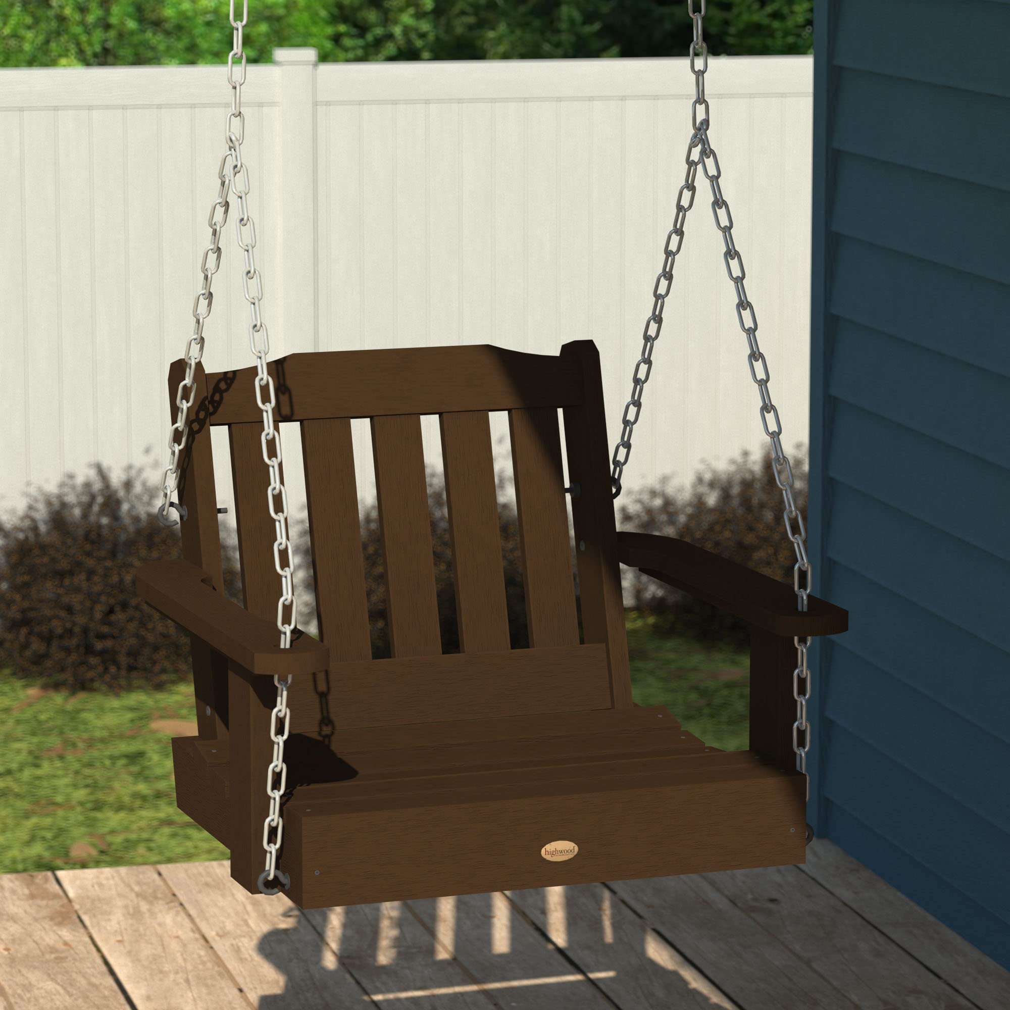 Recycled Plastic Porch Swing Highwood Weatherly 60 2-Person