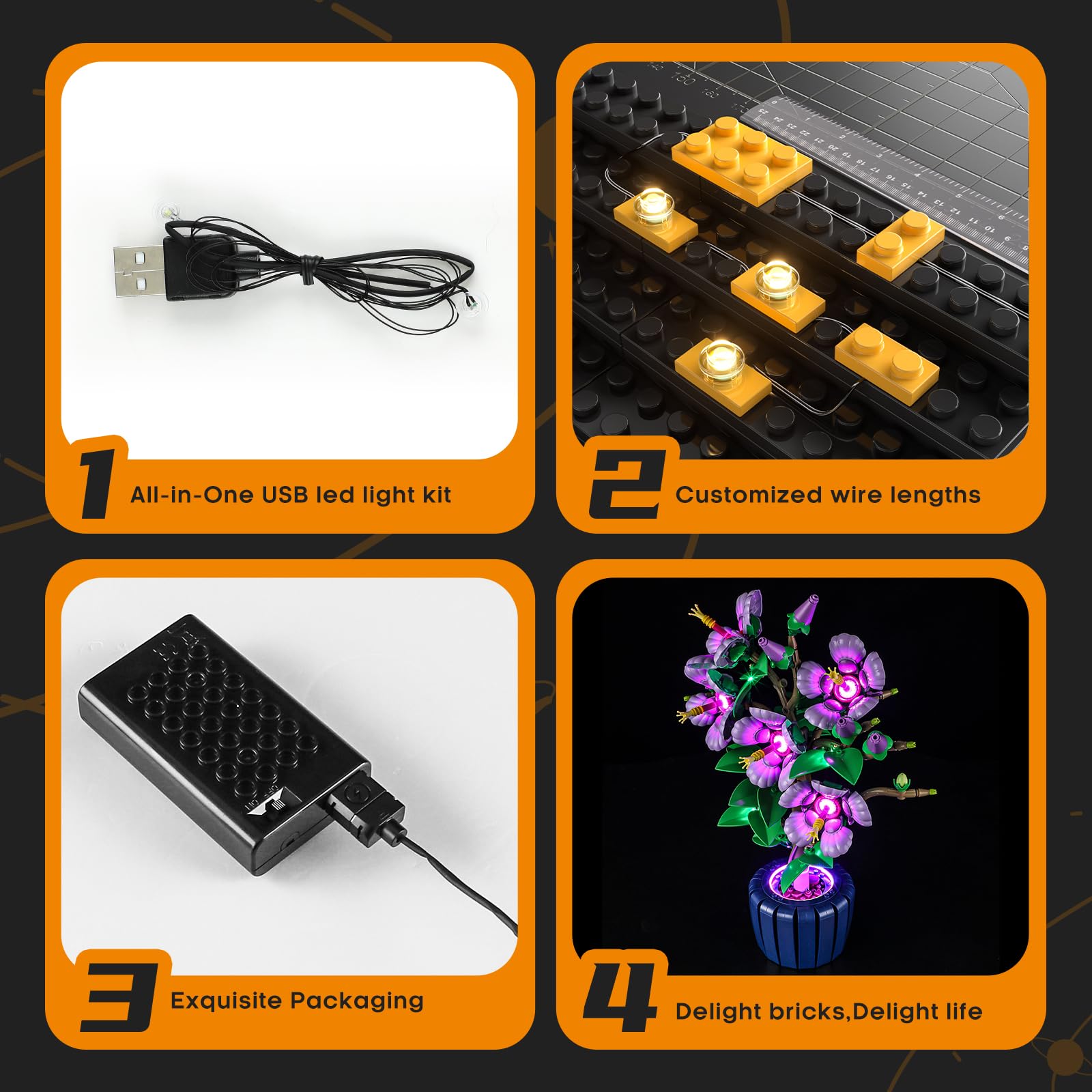 LIGHTAILING Jeu de Lumières pour Lego-10372 Hibiscus - Modèle en Blocs De Construction - Ne Figurant Pas sur Le Modèle