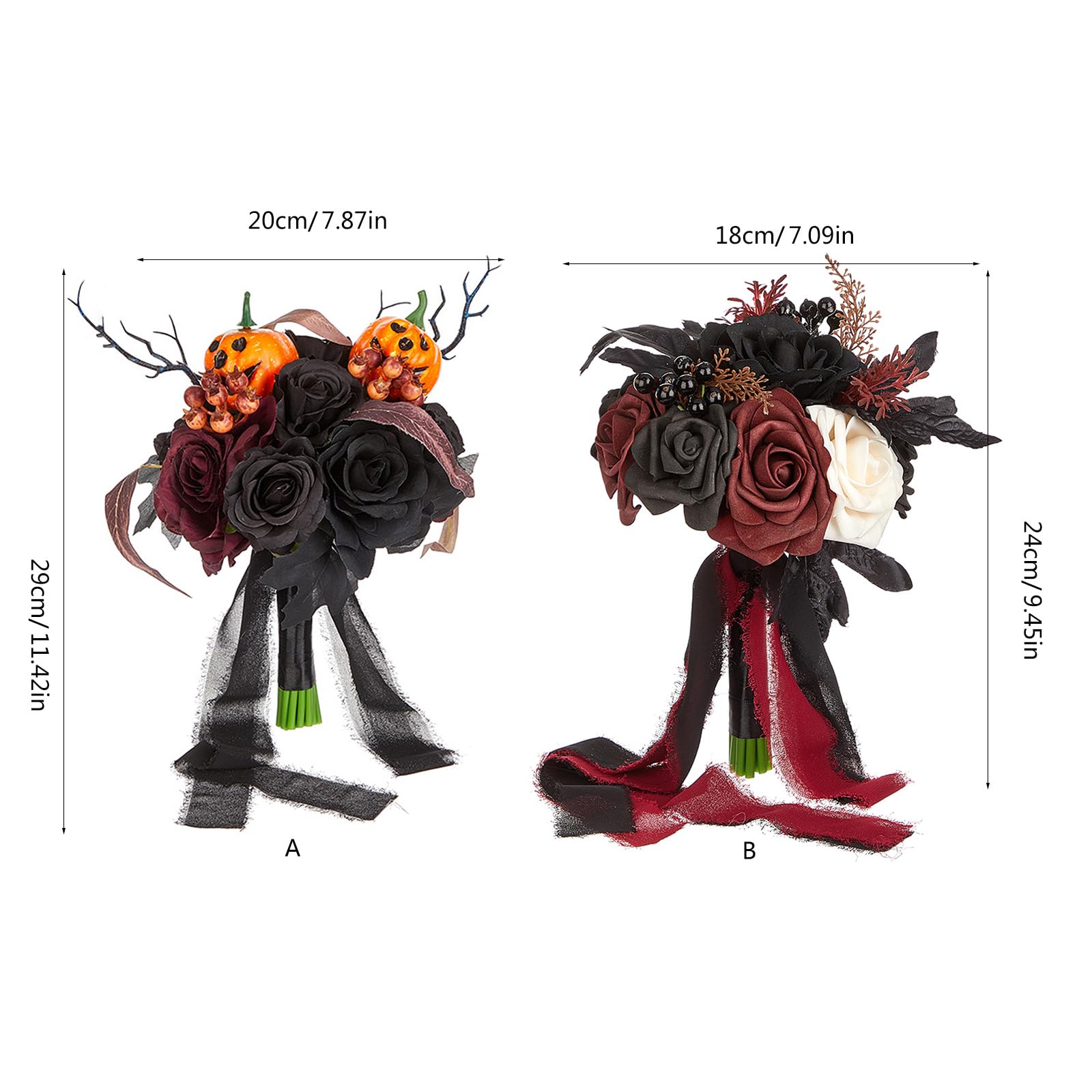 Amazon|ouquckl ハロウィンブーケ、ウェディングブーケ 花嫁と花嫁 Amazon|ouquckl ハロウィンブーケ、ウェディングブーケ 花嫁と花嫁