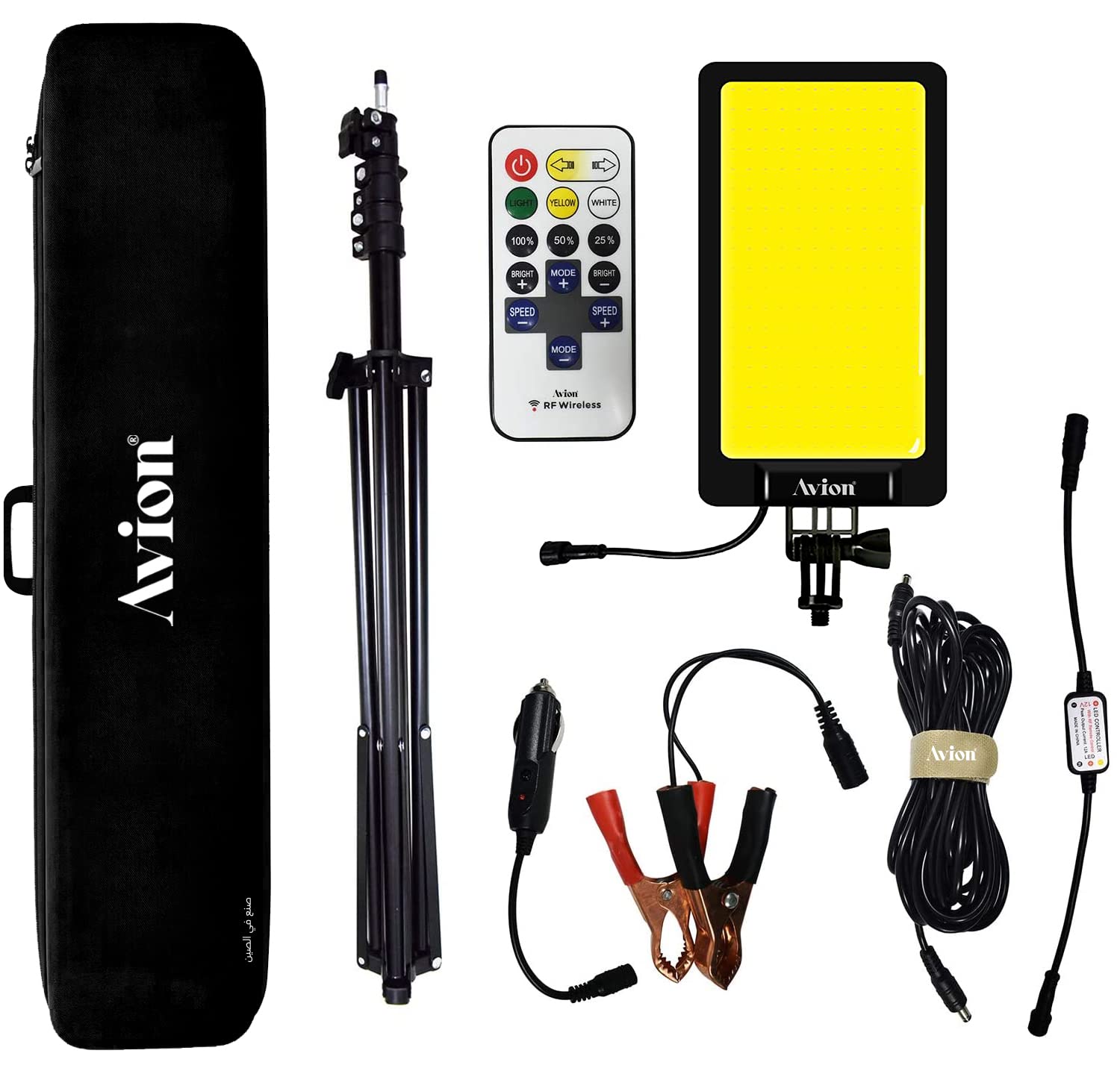 Avion Tripod Multifunction Camping Light ACS 70TP, Outdoor LED Telescopic Light, 5M Wire Lantern Lamp with IR Remote 3 Modes