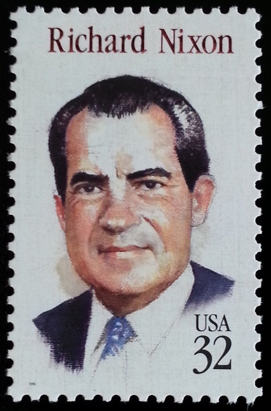 Amazon.com: Richard M. Nixon 32 Cent Stamp By USPS Scott 2955