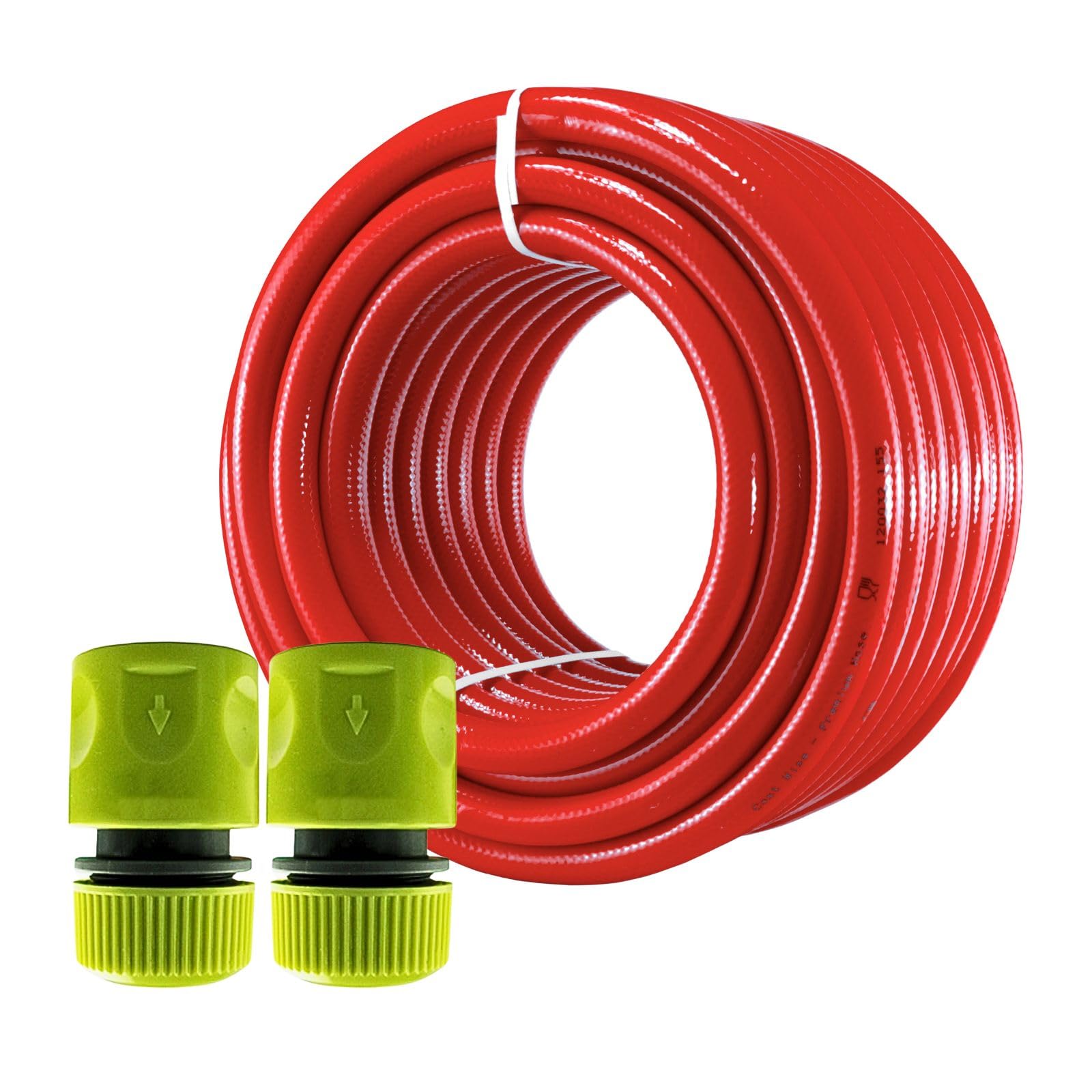 Drinking Water Hose 12mm Pipe Red with 2 Connectors for Caravans Motorhomes Boats and Camping Available in Multiple Lengths Food-Grade Non-Toxic UV Resistant Flexible PVC Safe for Drinking Water (50m)