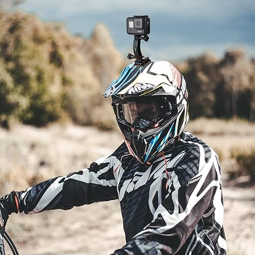 Miniatura 9 de HSU Adaptador básico de bolsa de agarre y brazo de extensión curvado para GoPro Hero 11, 10, 9, 8, 7, 6, 5, AKASO Campark Sjcam Xiaoyi y otras