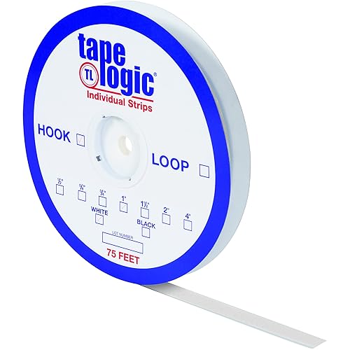 Aviditi Tape Logic - Rollo de cinta adhesiva 10in x 59ft lazo color blanco multiusos para aula hogar y oficina gancho vendido por separado 1 rollo
