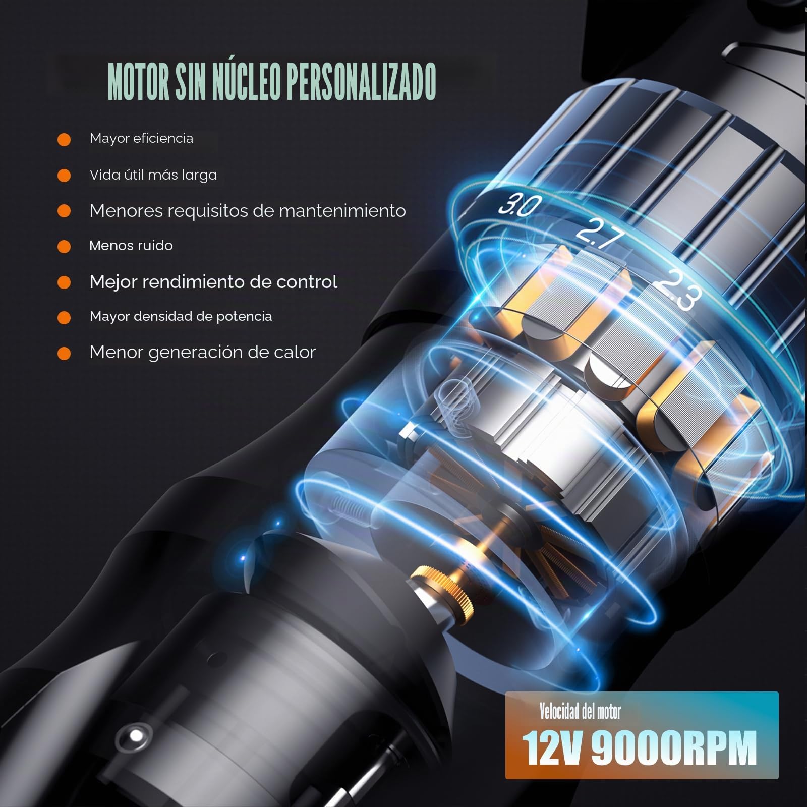 Máquina Rotativa Inalámbrica con 2pcs baterías de 2200mah Kit Profesional | Pantalla OLED 7 velocidades Inalámbrica Maquina Kit Completo 20 Agujas 10 Tintas para principiantes y artistas LIUMATE