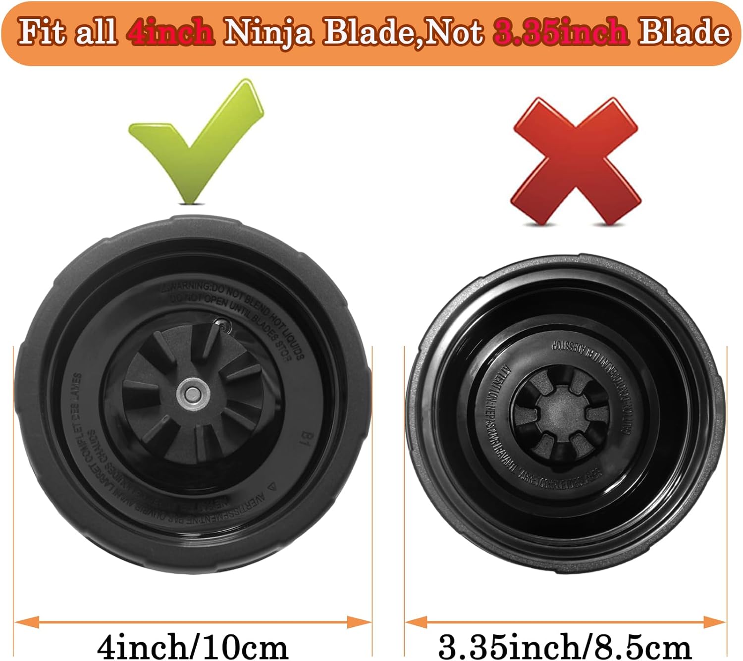 Blender Cups Replacement for Ninja, 24oz Blender Cups with To-Go Lids Compatible with Ninja BL450 BL456 BL480 BL482 BL642 BL682 BN401 BN751 BN801 SS401 SS101 SS151 BL2012 BL2013
