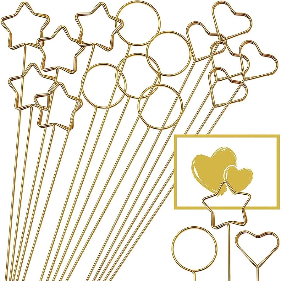 30 Soportes Para Tarjetas De Lugar Con Forma De Corazón - Metal Para Bodas Y Eventos