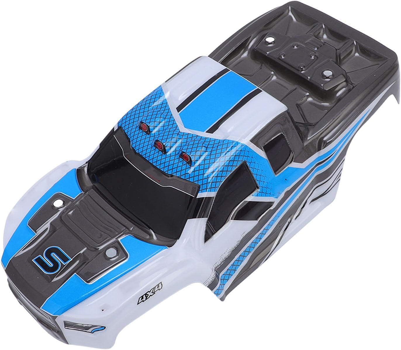 Replacement RC Car Shell Cover Durable Lightweight Sporty Design Easy Install Spare Body Shell for Remote Control Car Enthusiasts PVC Material (Blue)