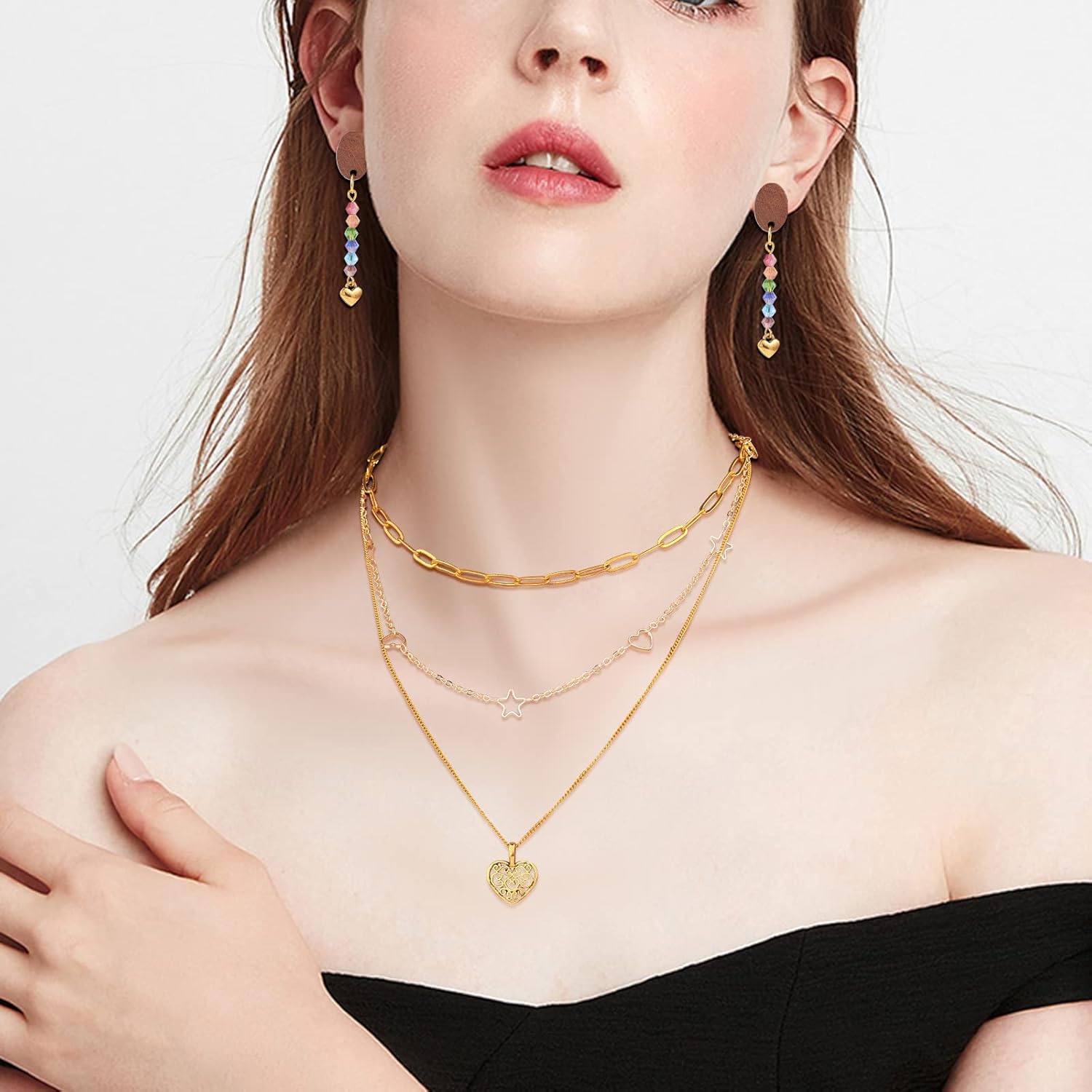 200 Pieces Antique Heart Charm Pendant Hollow Lovely Heart Charms Tibetan Style Alloy Pendants for Jewelry Necklace Earring Making Crafts - Image 6