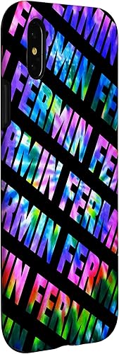 Miniatura 3 de iPhone XXS Custom Fermin Phone Cover Black Personalized Tie Dye Case
