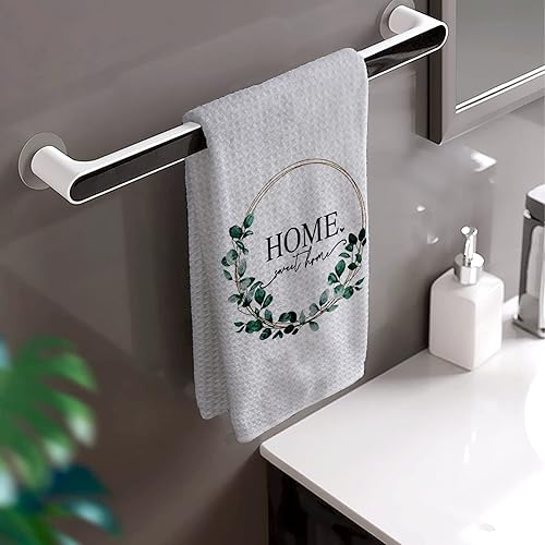 Miniatura 4 de HIWX Farmhouse Home Sweet Home - Toallas decorativas de cocina y platos, toallas de mano para plantas y plantas de eucalipto botánicas familiares,