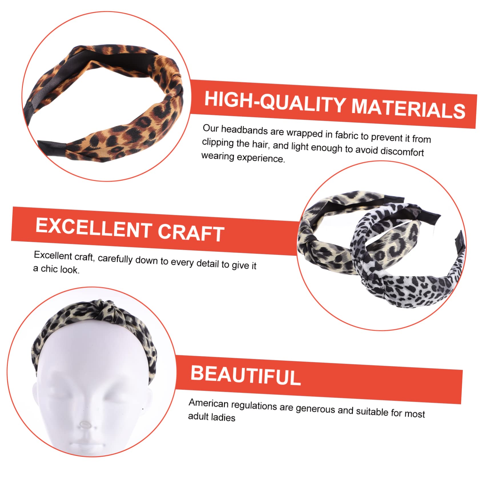 12pezzi Fasce Per Leopardate Da Ampie e Comode Per Donne e Ragazze Accessori Eleganti Per Acconciature Quotidiane e Occasioni Speciali