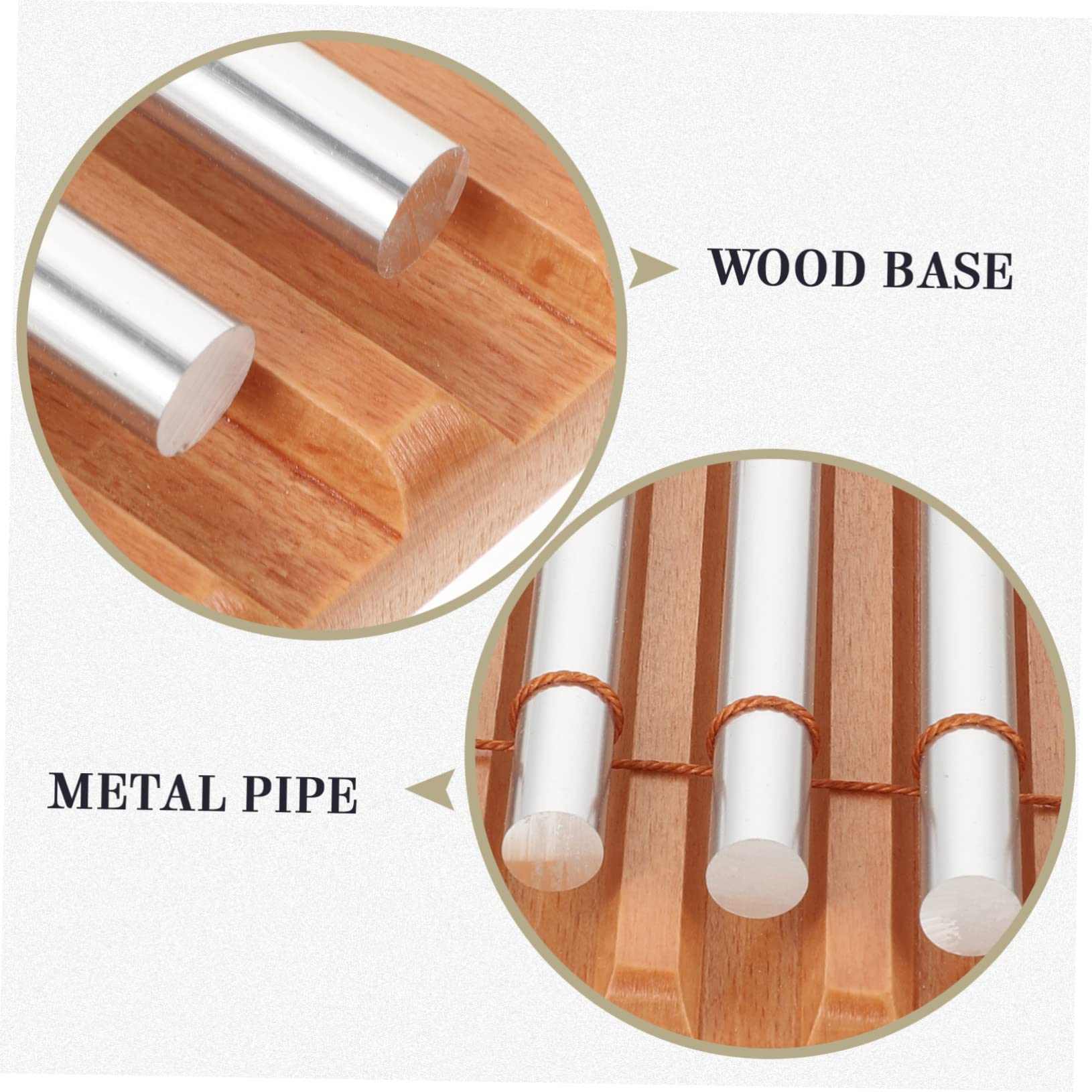 Beaupretty Set Campanelli a Percussione in Legno e Metallo 7 Toni per Ragazzo Ragazza, Strumento Musicale Educativo per Scuola e Casa, Gioco Didattico Coordinazione Mano-occhio, Regalo Feste