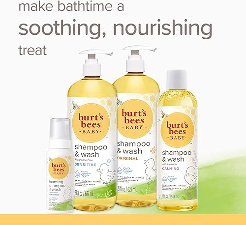 Miniatura 7 de Burts Bees Champú y lavado para bebés original 21 onzas paquete de 3 Calming, Original