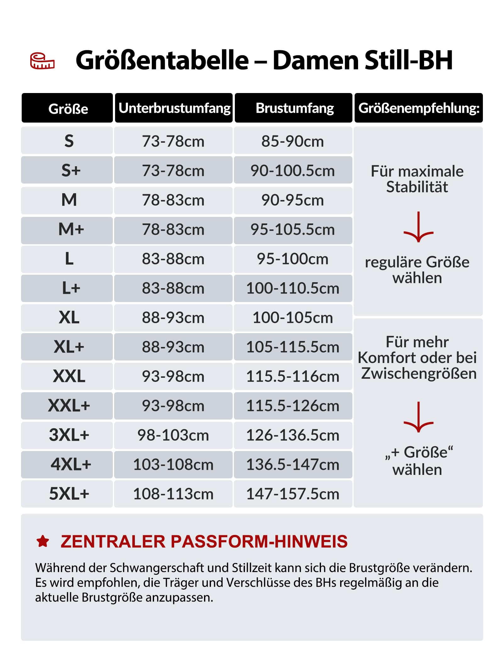 Yvette Still-BH Damen ohne Bügel Verstellbar Schwangerschafts-BH Gepolstert Maternity Bra