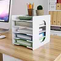 Organizzatore Scrivania In Legno PUNCIA - 5 Livelli Per Documenti A4 E Cartelle - Foto 3