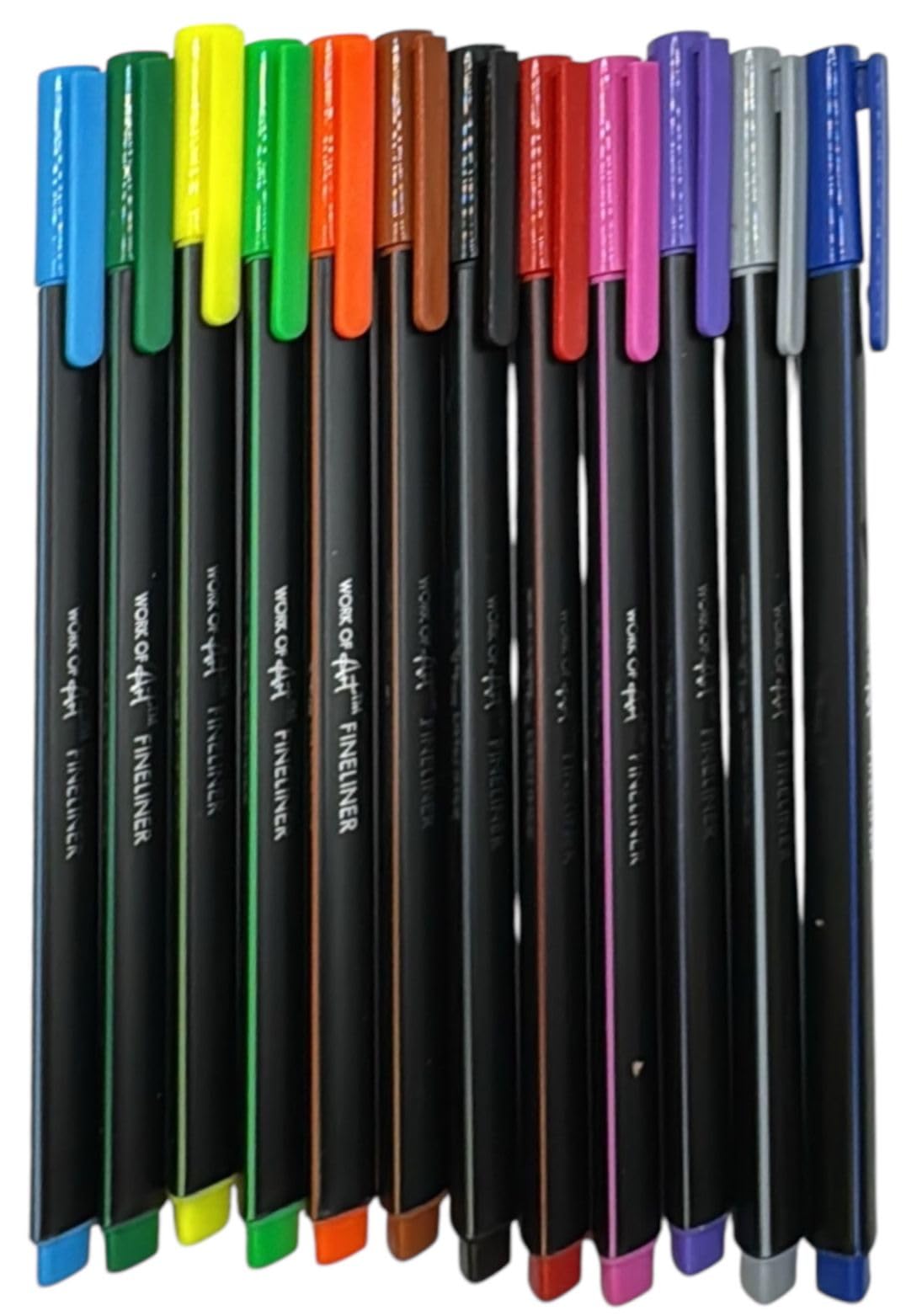 PaulStore Pack of 12 Coloured Fineliners Pens Fine Liner Drawing Coloured Pigment Ink, 12 count (Pack of 1) - Image 2