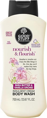 Good Stuff Nourish and Flourish Indulgent Shea Butter and Vanilla Orchid Cream Body Wash 700 ml