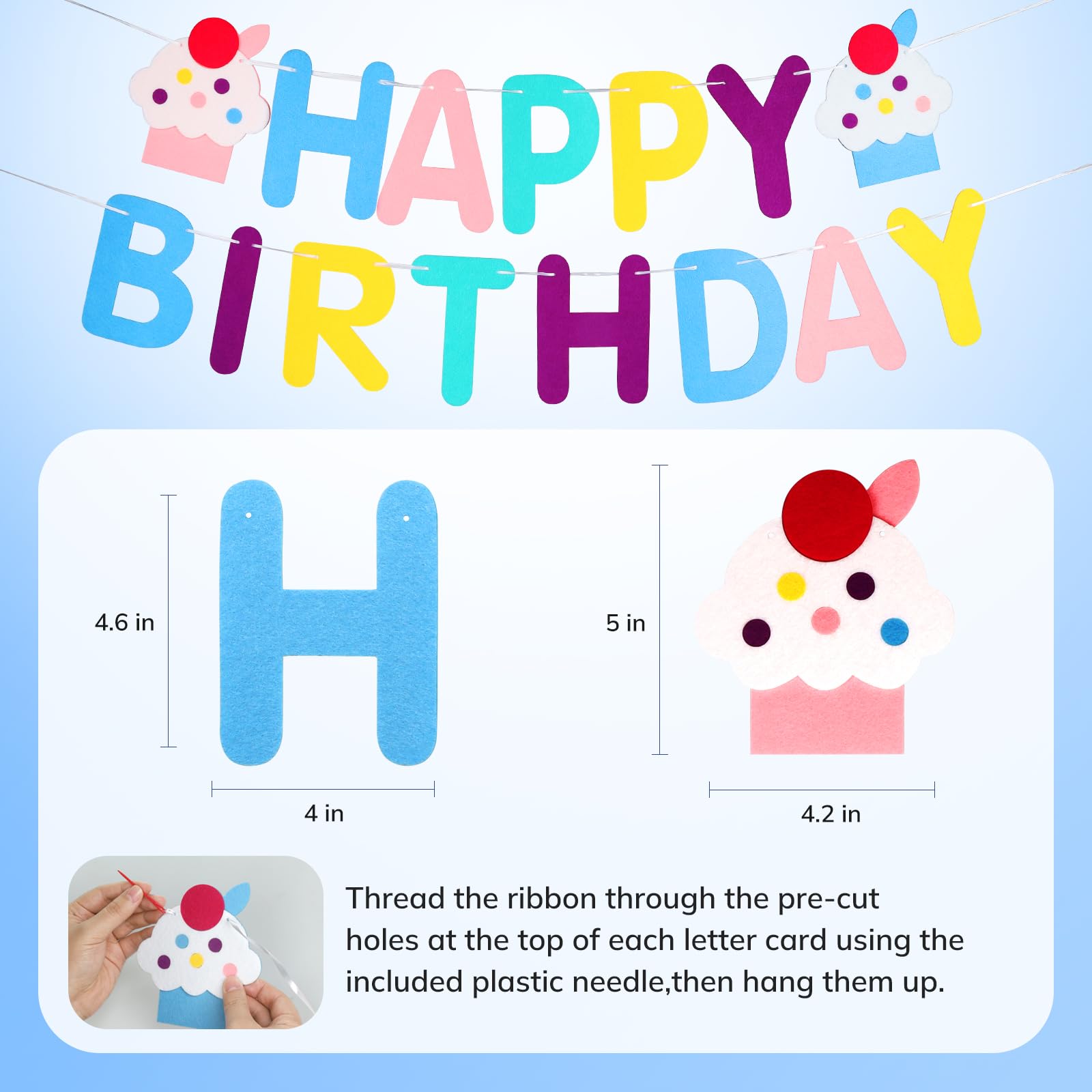 Supet Dog Birthday Decorations for Small & Large Dogs, Dog Boy Girl Birthday Kit with Party Hat | Happy Birthday Banner & Bandana, 1st Birthday Party Set, Pet Birthday Party Supplies (Blue, S) - 5