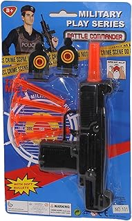 مجموعة مسدس ألعاب عسكري مع رصاصات وأهداف ناعمة