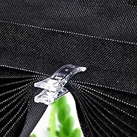 Vista 2 de 12 clips para persianas de papel plisadas, clips de plástico transparente para ventanas temporales para persianas que sujetan cortinas