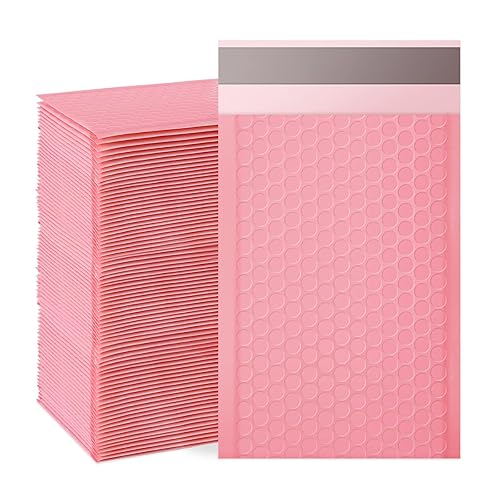 Bubble Mailers, 4x7 Inch Padded Bubble Mailers Pack of 100 Bubble Envelopes Opaque Self Seal Adhesive Waterproof Bags for Shipping and Packaging (Pink, 4x7-100Pc) - Pink - 4x7-100Pc