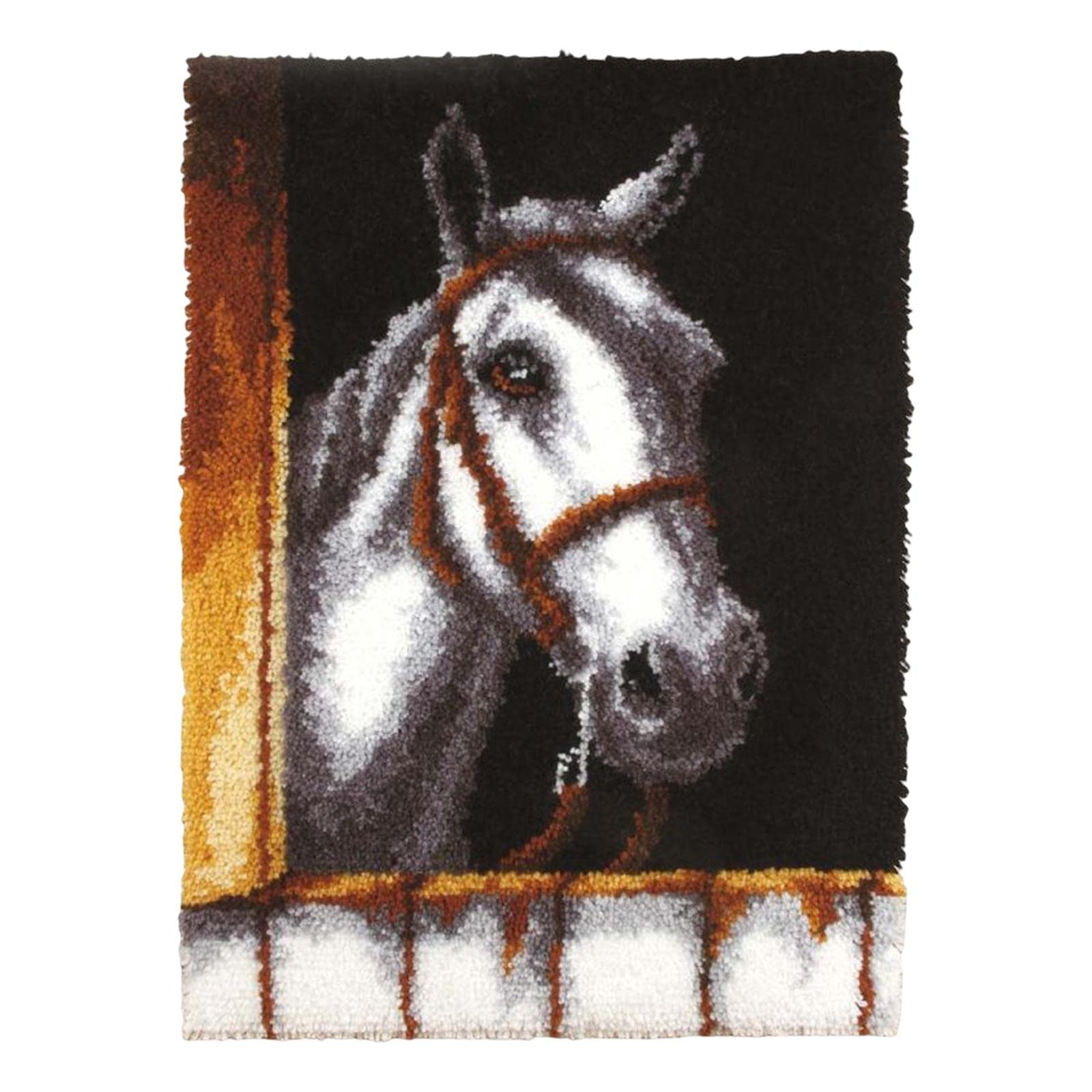 Carpet Latch Hooking Kits DIY Rug Crochet Yarn Kits for christmas Horse