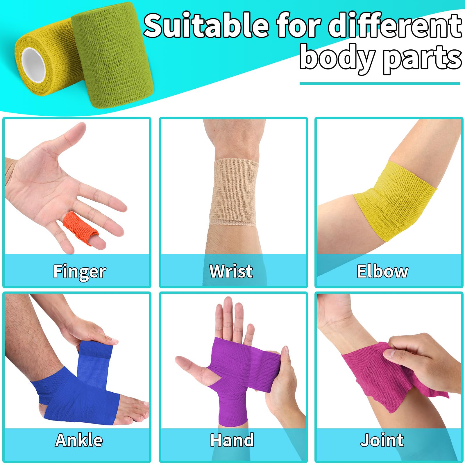 Colorful Self Adhesive Bandages - 90 Pack Bulk -5