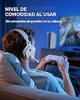 Vista 9 de NUBWO Auriculares inalámbricos para juegos con micrófono para PC Ps5 Ps4, cero interferencias, batería de 100 horas de juego todo el día