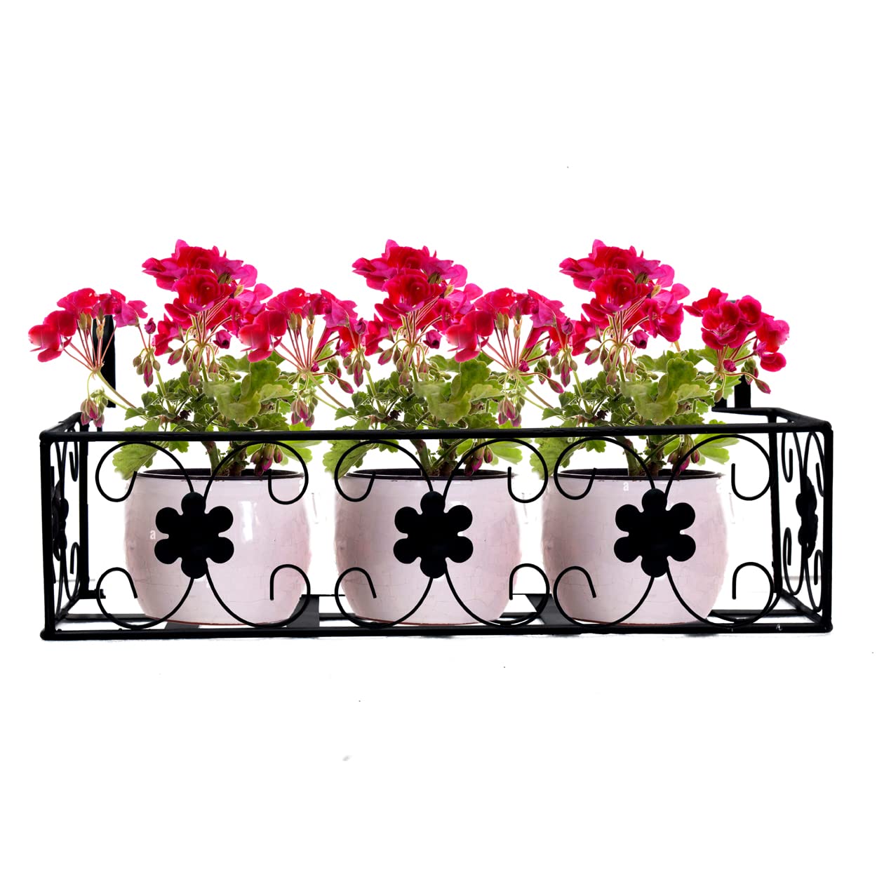 Dime Store Hanging Plant Stand / Plant Hanger For Balcony Indoor Outdoor Plants Hanger (Black, Over The Grill Balcony Rack) (B0BHR5YYNF) Amazon Price History, Amazon Price Tracker
