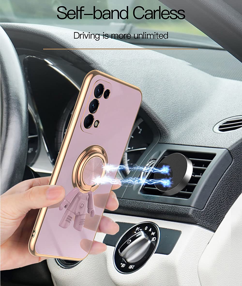 HAOYE Custodia Magnetica per OPPO Find X3 Lite Compatibile con MagSafe, Cover in Silicone Liquido con Rivestimento in Microfibra, Bumper Protettivo - Blau