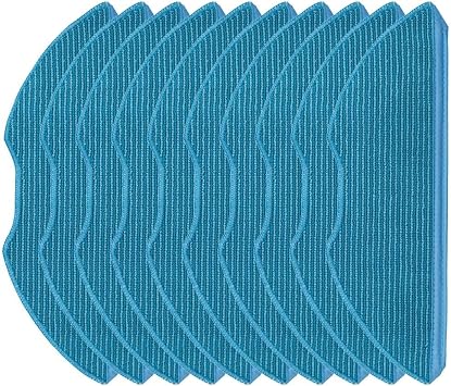 Microfiber Mop Cloths for HomeRun 2000 and 3000 Series Robot Vacuums, Washable Reusable Pads for XU2000 XU2100 XU3000 XU3100 Models, Gentle Floor Cleaning Accessories10 PACK