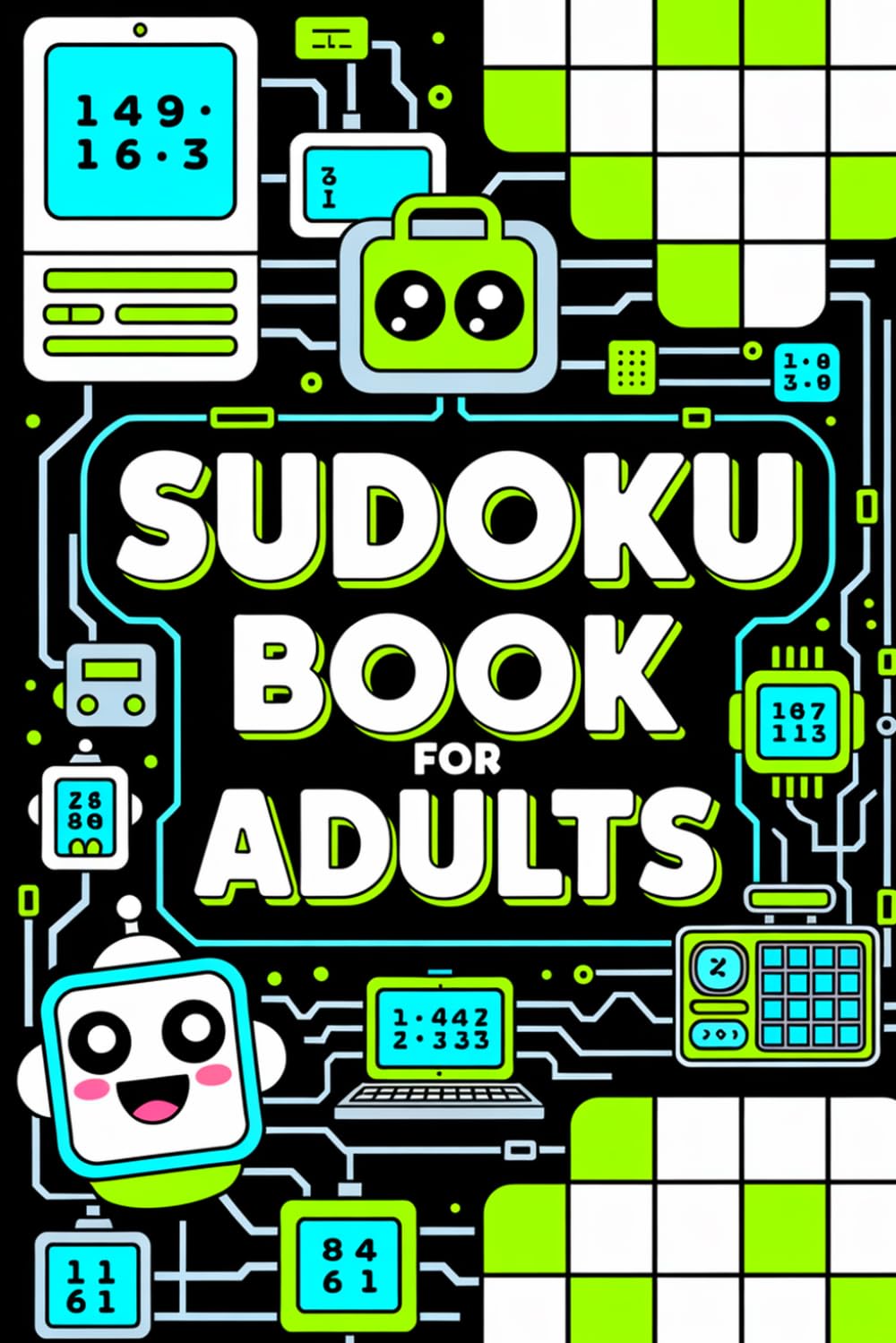 Sudoku Book for Adults: Entertaining Puzzle Companion for Grown-Ups with Technology Vibes