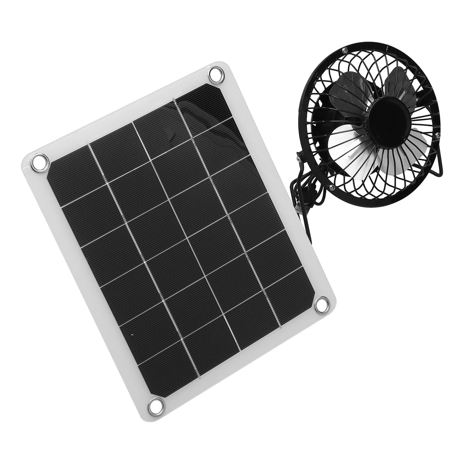 Kit pannello solare fotovoltaico Mtlavishness da 10 W con porte USB femmina per ventola per allevamento di polli all'aperto