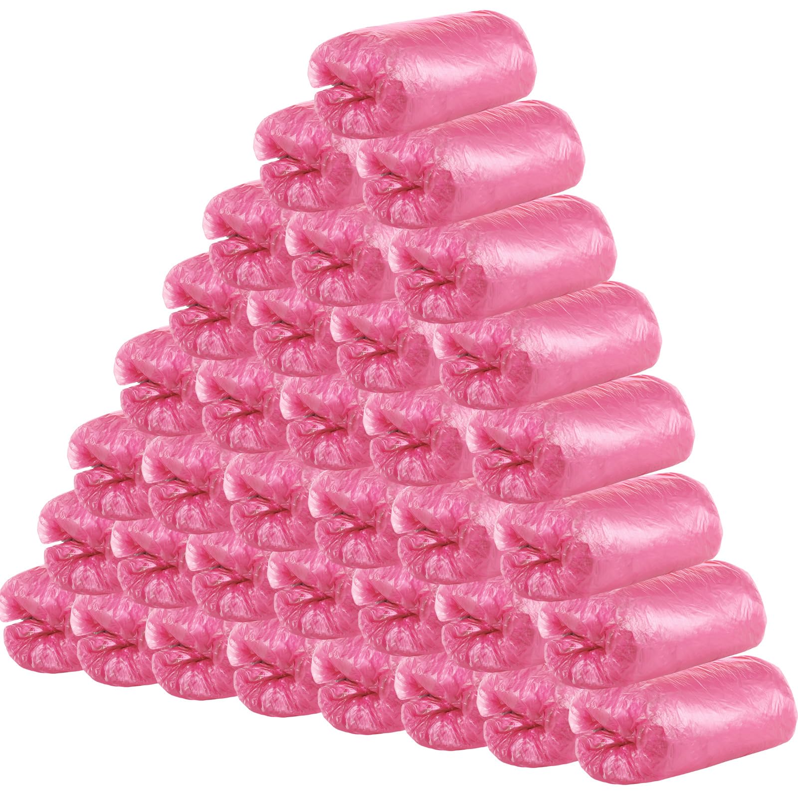 400 Pezzi (200 Paia) Copriscarpe Non Riutilizzabile e Copriscarpe per Pavimento, Moquette, Scarpe, Resistente Antiscivolo (Rosa)
