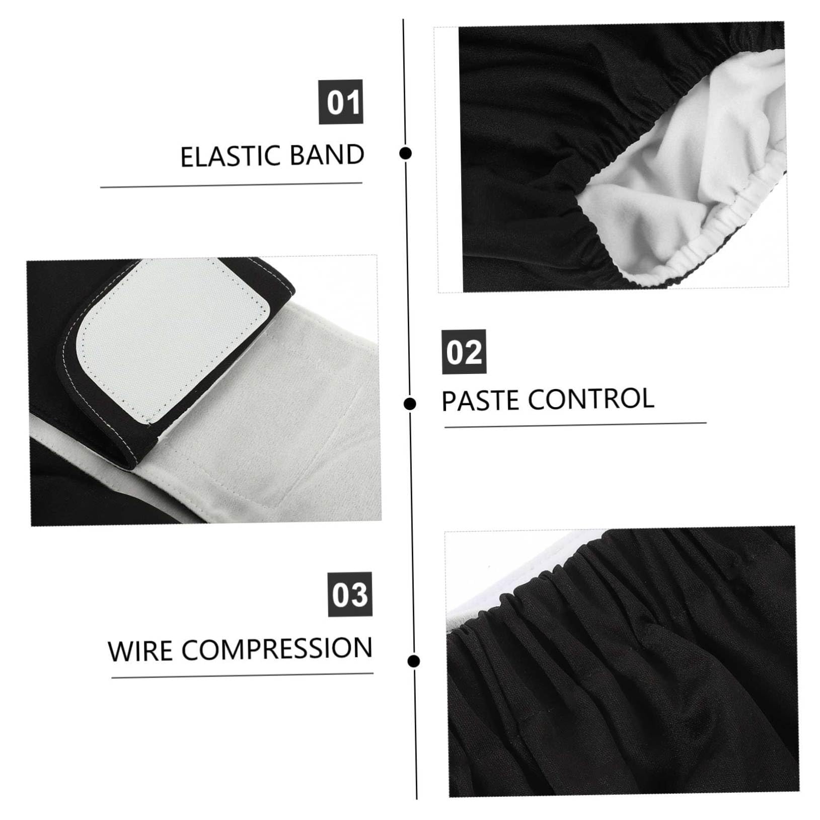 FRCOLOR Skin-Friendly Polyester Material Washable Diapers for Elderly Nighttime Leakproof Adult Diapers