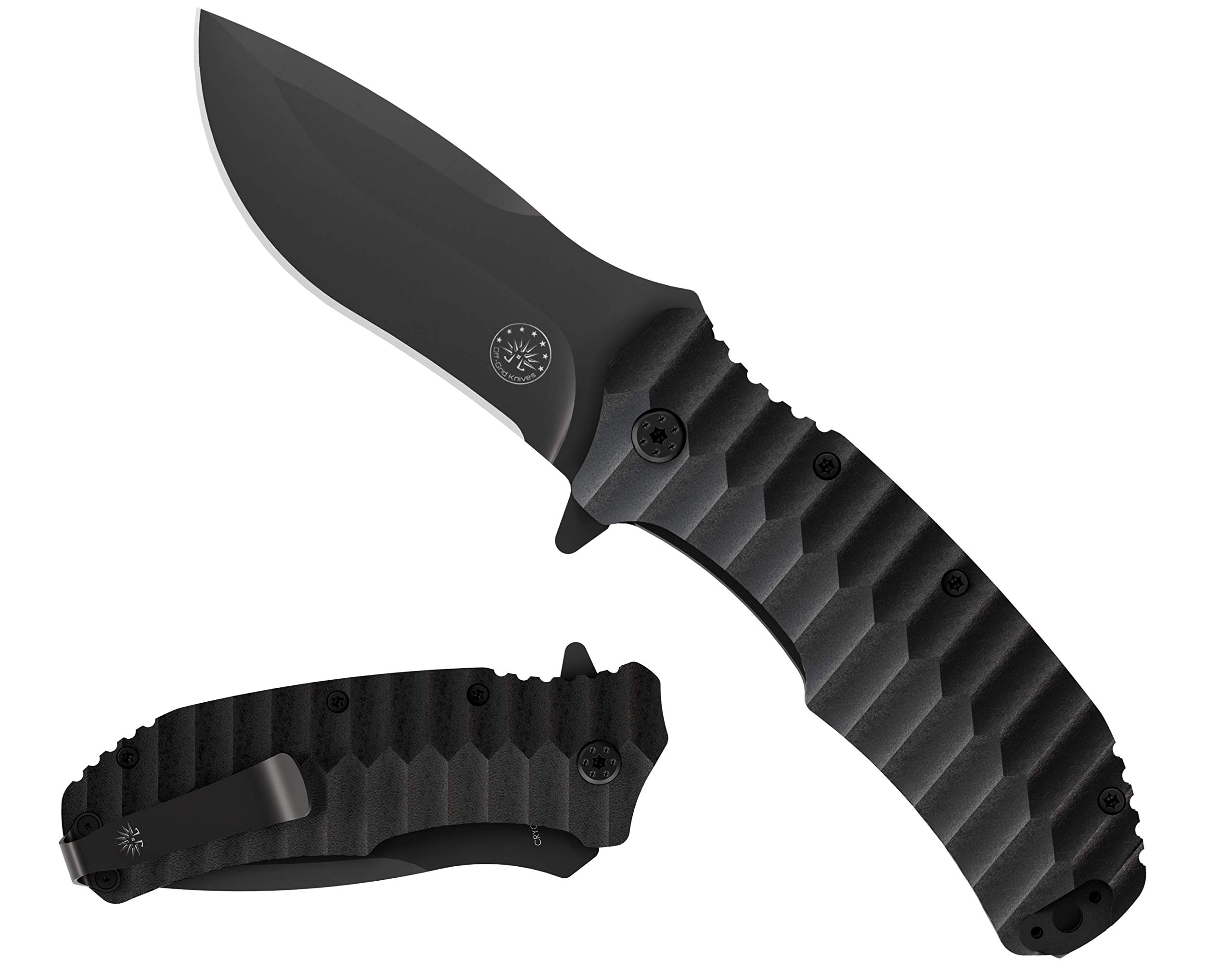 Off-Grid Knives - Rapid Fire Blackout - Large Folding Knife