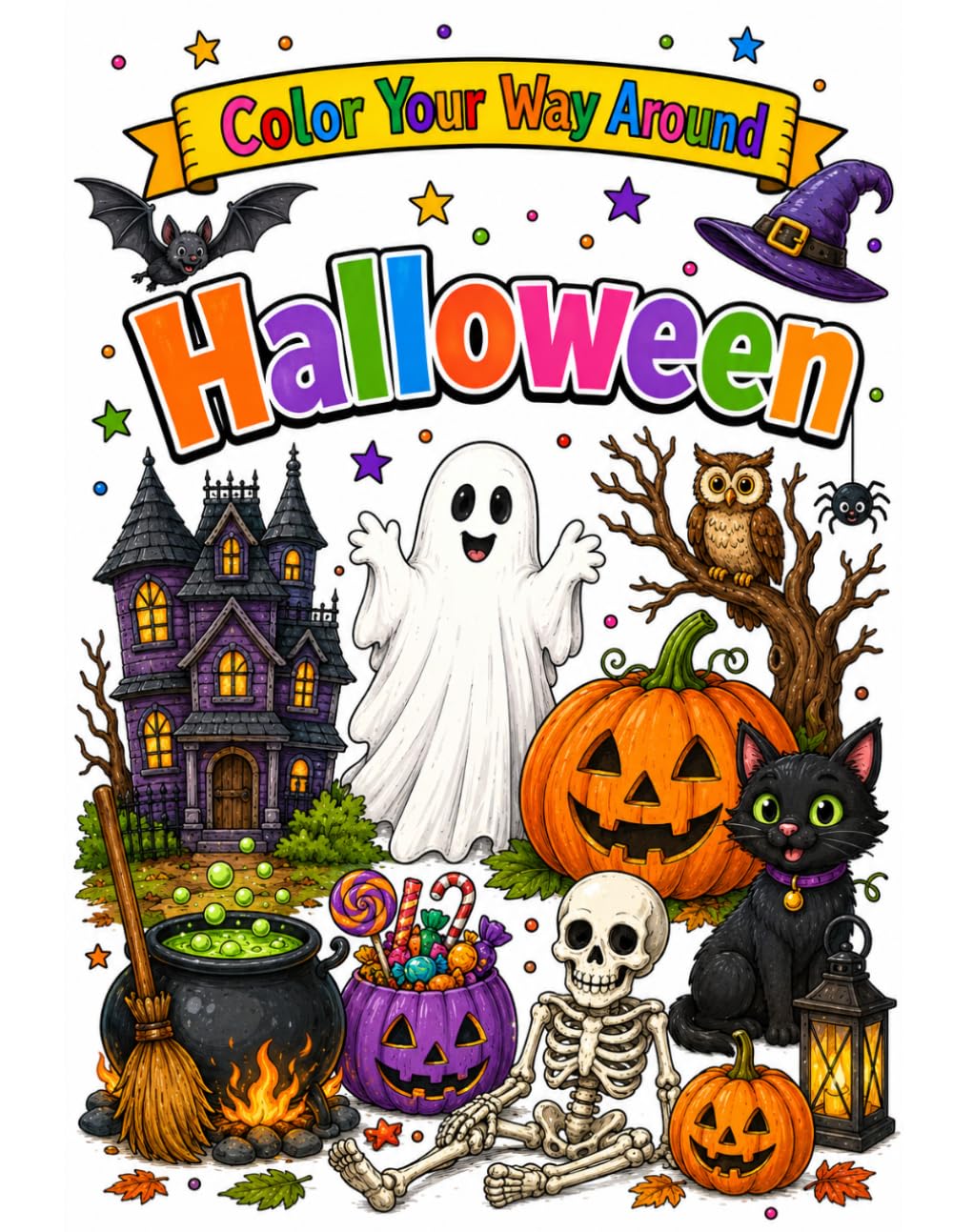 Color Your way Around Halloween