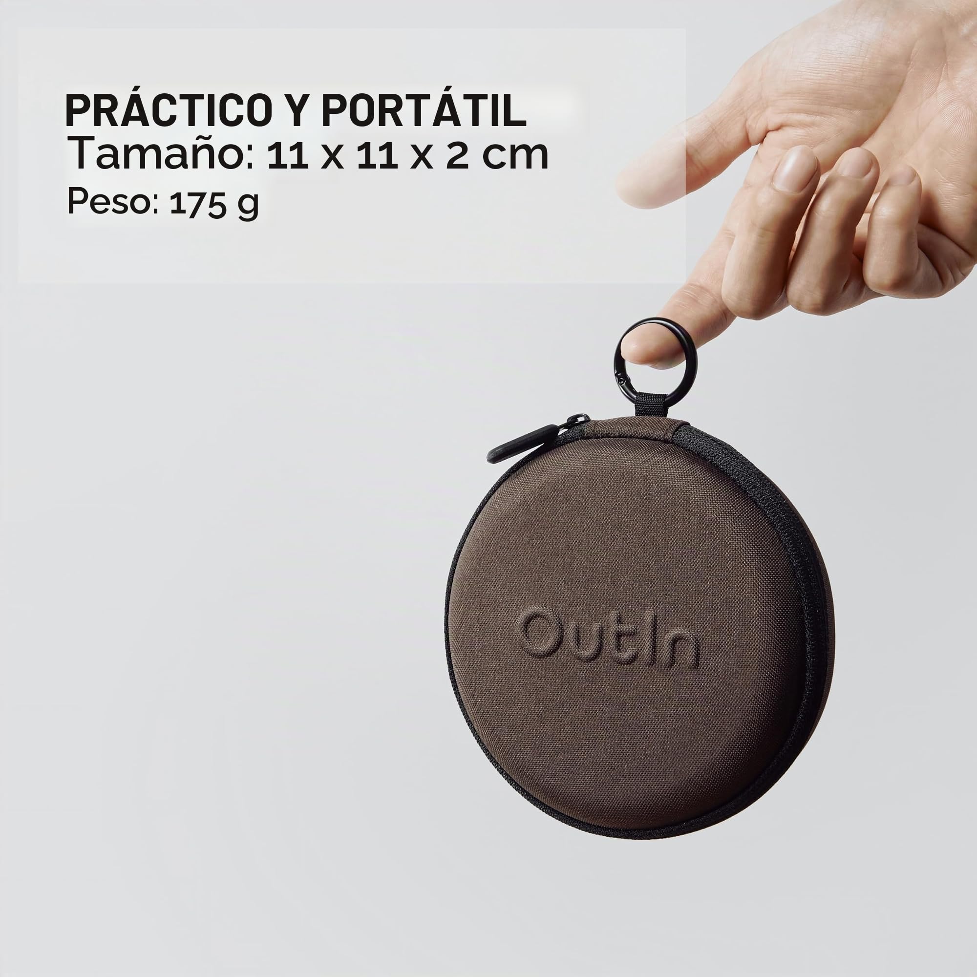 OutIn Fino Molinillo de café eléctrico portátil con OutIn Claro Báscula Portátil para Café