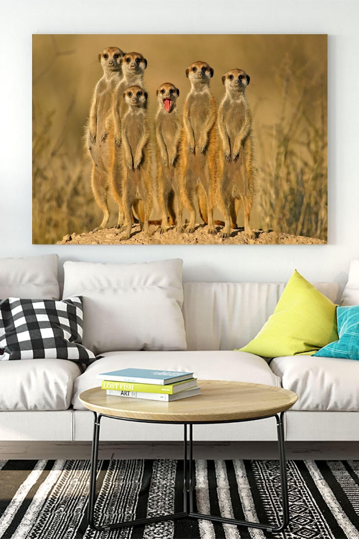 Postermanya (pster17115) Mirketler Eğlenceli Mizahi Kanvas Tablo 21 x 30