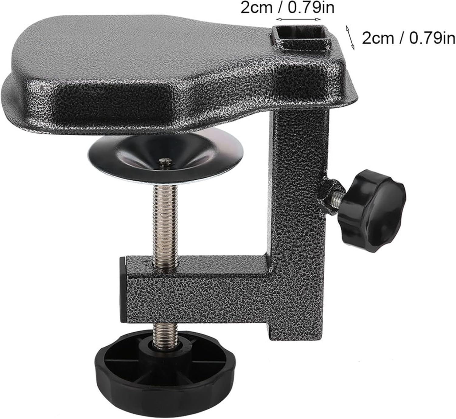 Agatige Pet Grooming Table Arms Clamp, Adjustable Metal Dog Cat Hair Dryer Clip Holder H Bar Clamp Holder for Pet Shearing Cleaning (Inner Diameter 2.0 * 2.0cm)