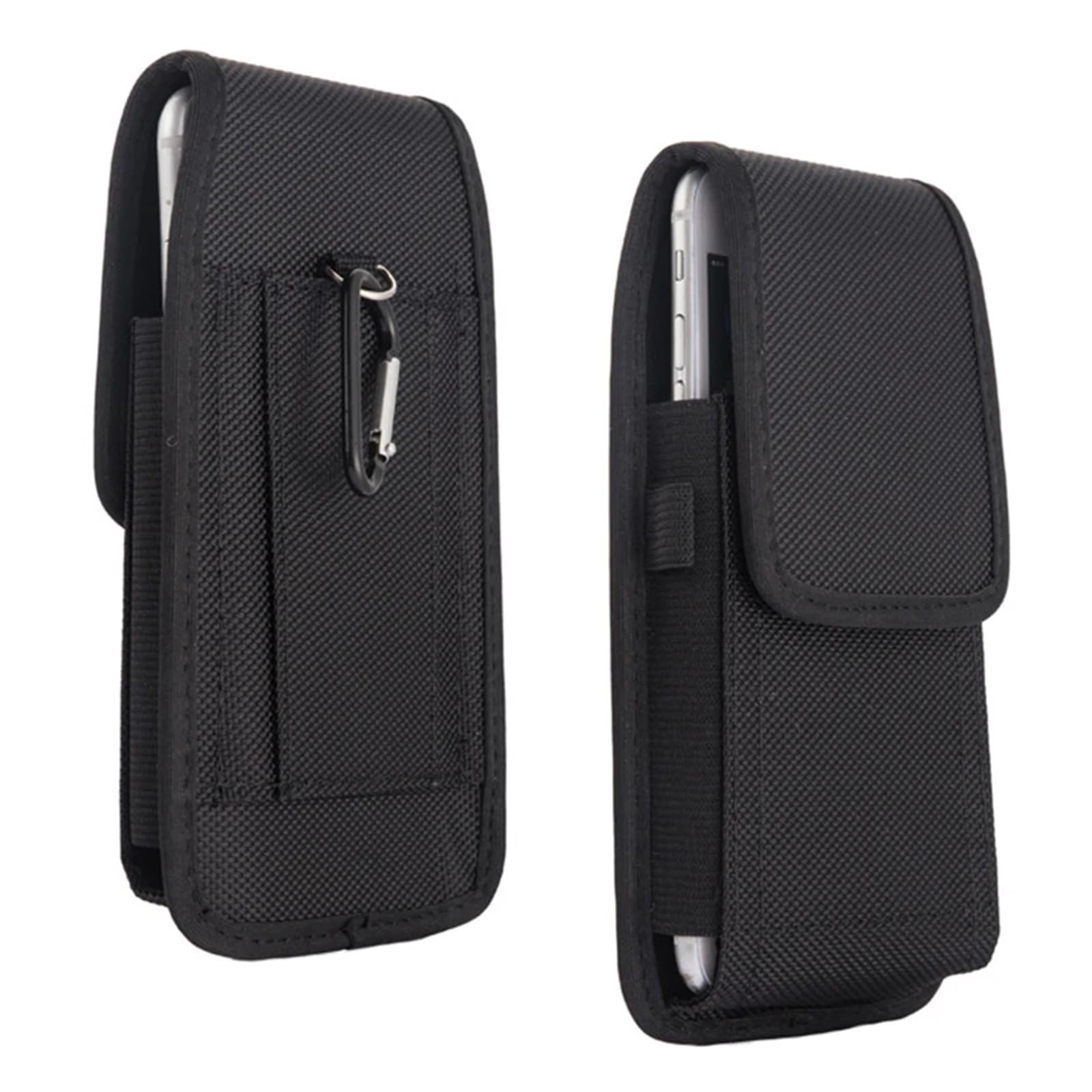 Mobile Phone Waist Bag 5.2-6.3inch Hook Loop Holster Pouch Belt Cover Case for phone per Escursionismo, Campeggio(M)