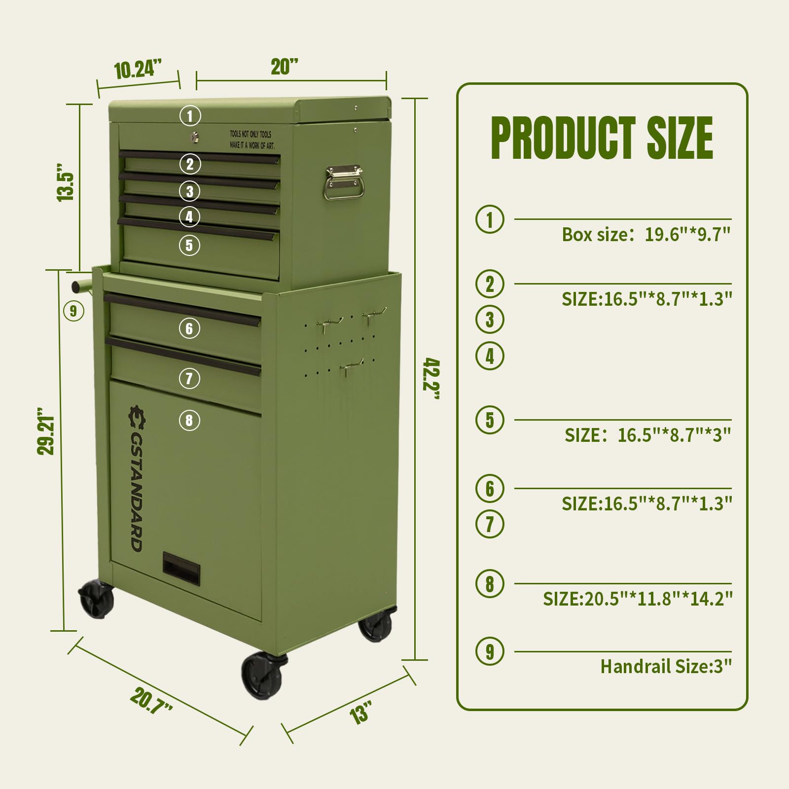 Scimatco SC2260 Gray Plywood Safety Storage Acid/Base Combo Cabinet, 10 x 2.5 L Capacity