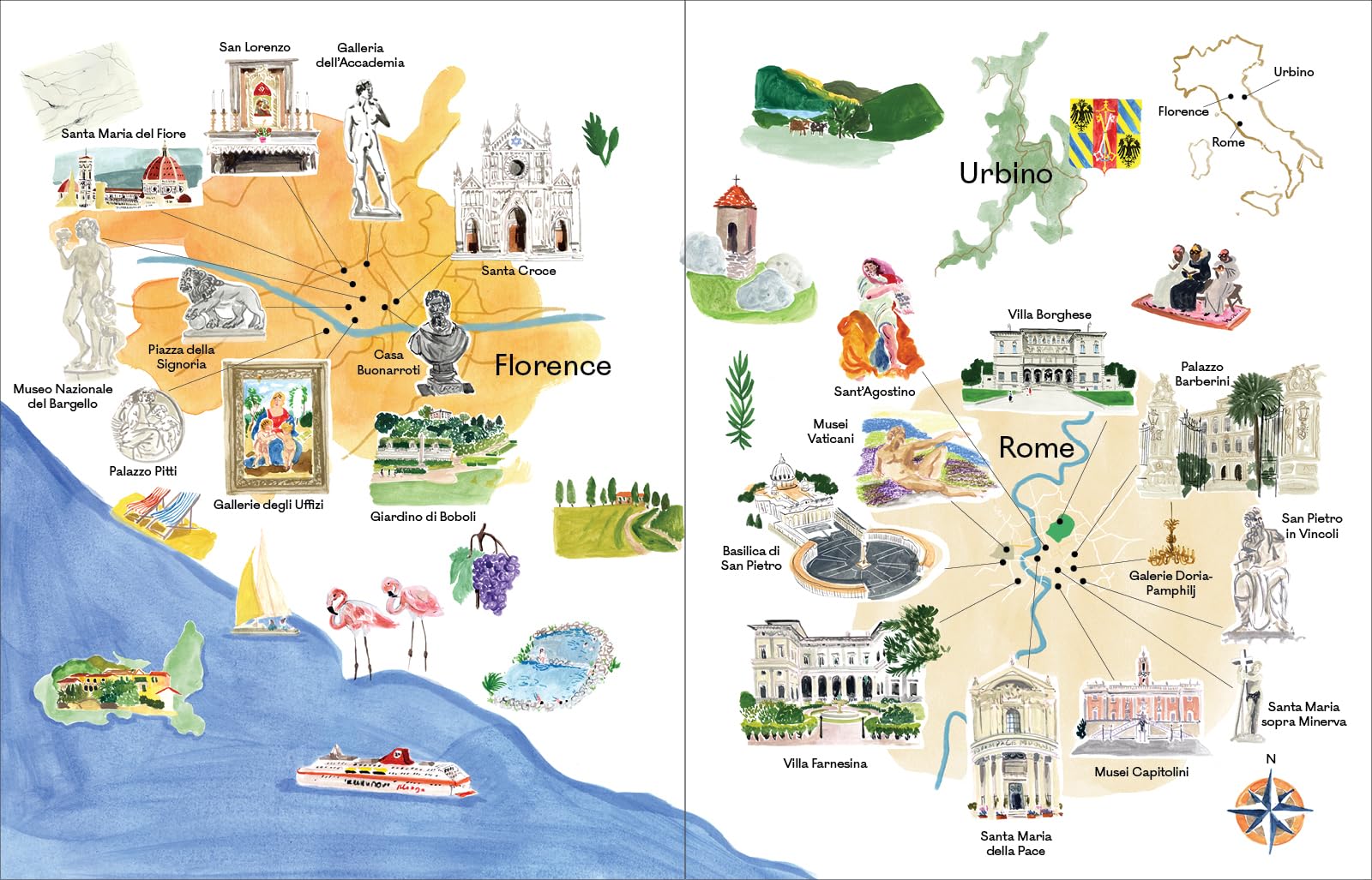 Italy: In the Footsteps of the Great Artists : Art of Travel