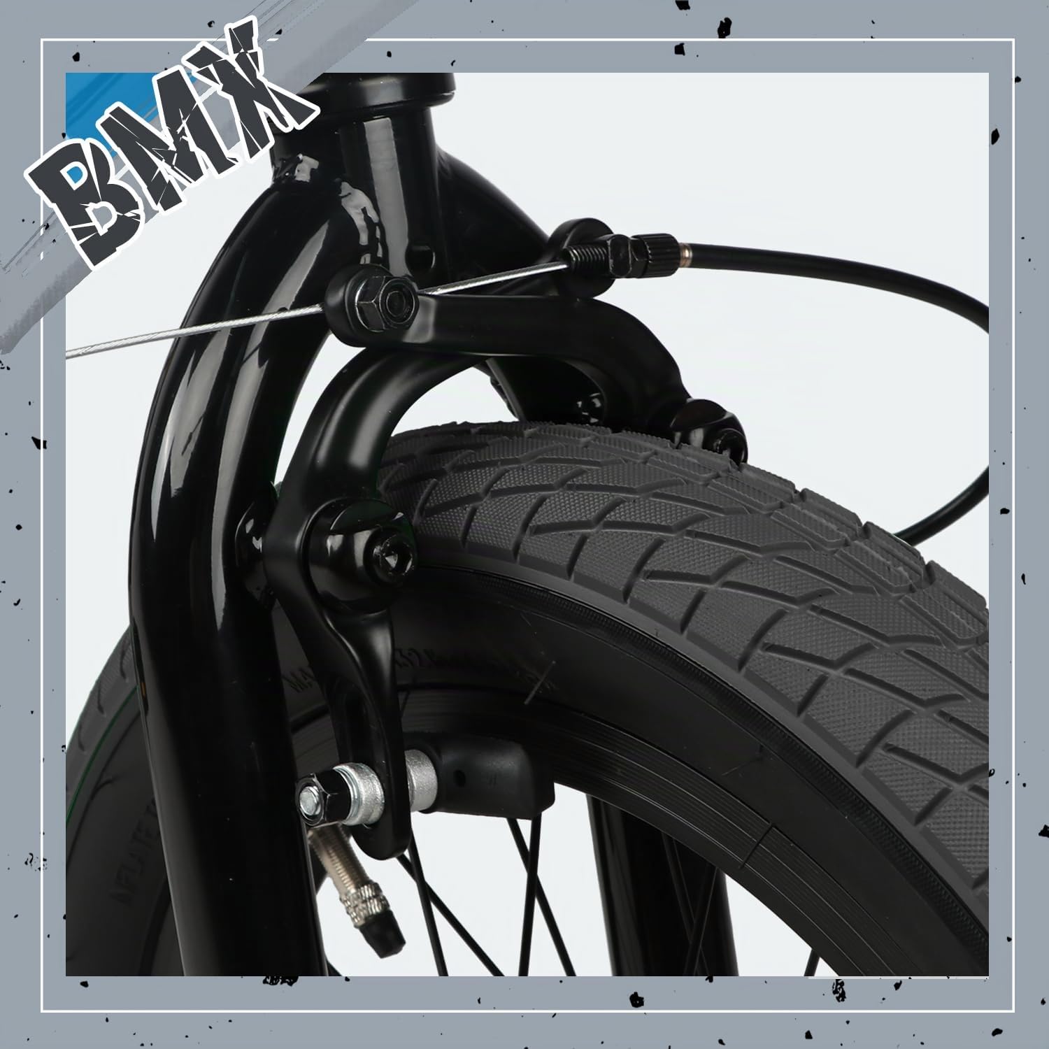 AVASTA Bicicleta BMX Freestyle de 18 Pulgadas para niños de 5 6 7 8 años, niñas y Principiantes, Azul