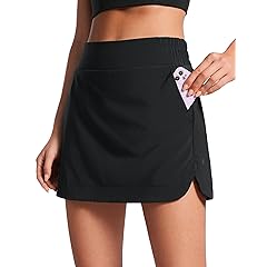 CRZ YOGA High Waisted Golf Skirts for Women A Line Tennis Athletic Casual Skort with Inner Shorts Pockets