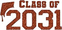 Vista 18 de Class of 2031 Iron On Decal, Graduation Shirt Transfer, Graduate Tshirt Patch, DIY Crafts, Graduation Cap, Pick Size and Color, Iron-On Almost Old