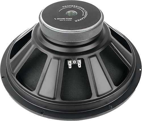 Sound Town Altavoz woofer sin procesar de 12 pulgadas, controlador de baja frecuencia de reemplazo de audio profesional PA DJ de 250 vatios (MLF-12)