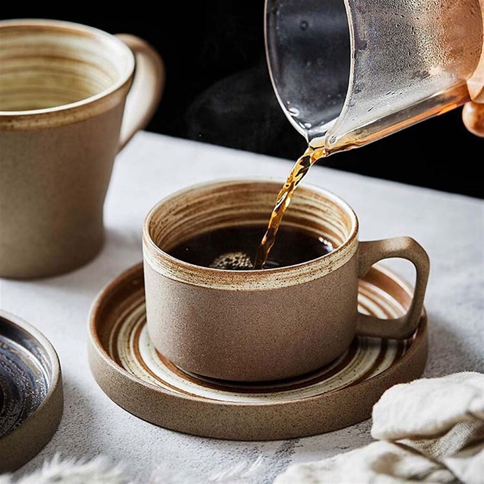 Amazon.com | Coffee Mugs Tea Cup,Milk Cup 8.5 Oz Ceramic Coffee Mug Hot or  Cold Beverage,Comfortable Grip Handle Coffee Cups Gifts: Coffee Cups & Mugs